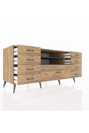 Kronos Konsol 2 Raflı 9 Çekmeceli 176x59x83 - S610M039V27C
