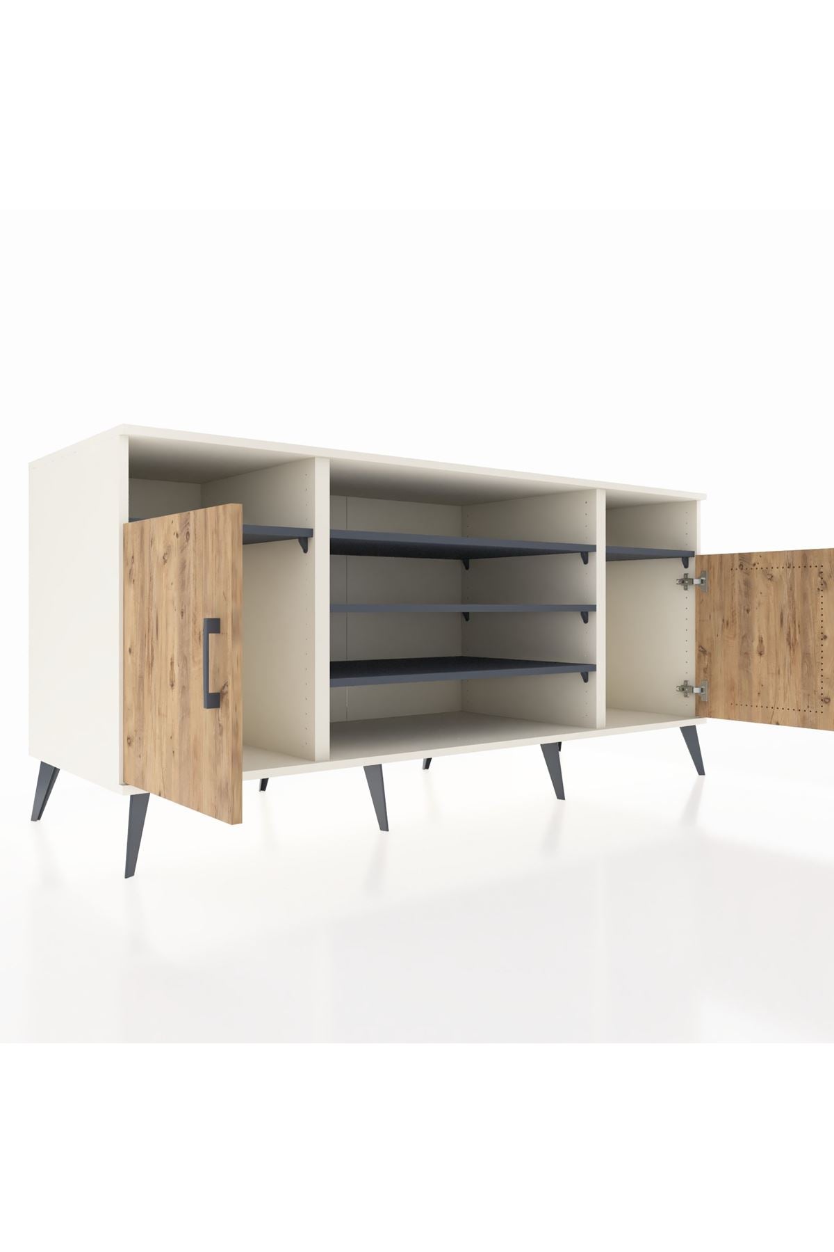 Kronos Konsol 5 Raflı 2 Kapaklı 176x59x83 - S610M040V02C