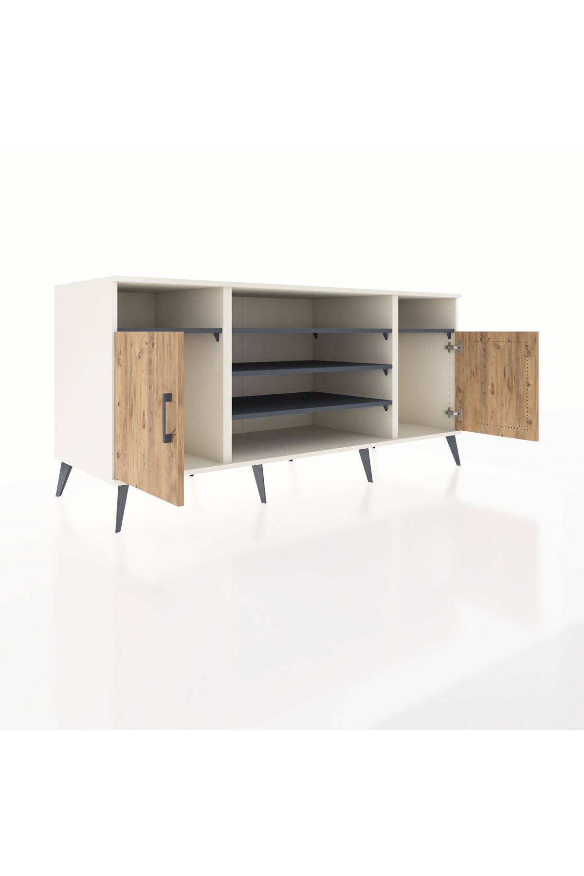 Kronos Konsol 5 Raflı 2 Kapaklı 176x59x83 - S610M040V02C