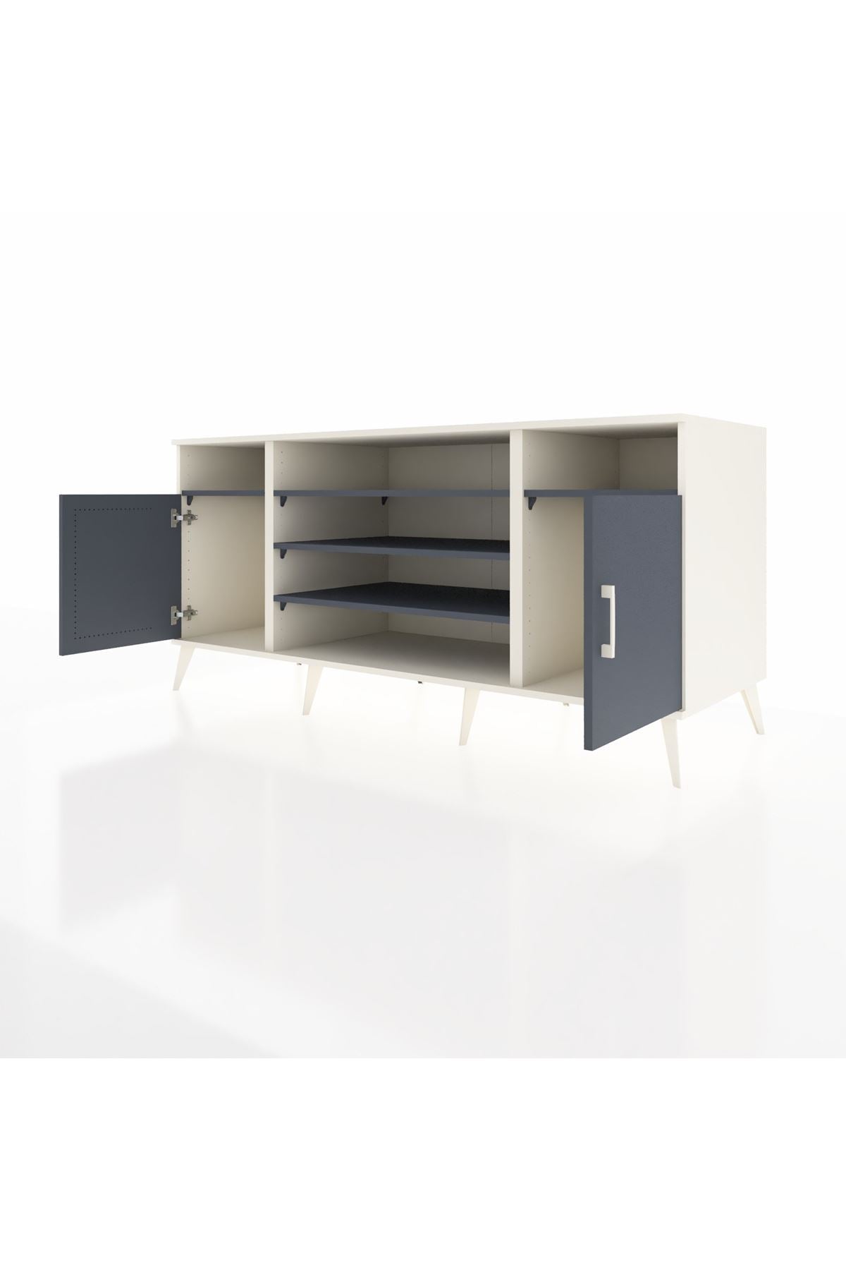 Kronos Konsol 5 Raflı 2 Kapaklı 176x59x83 - S610M040V08C