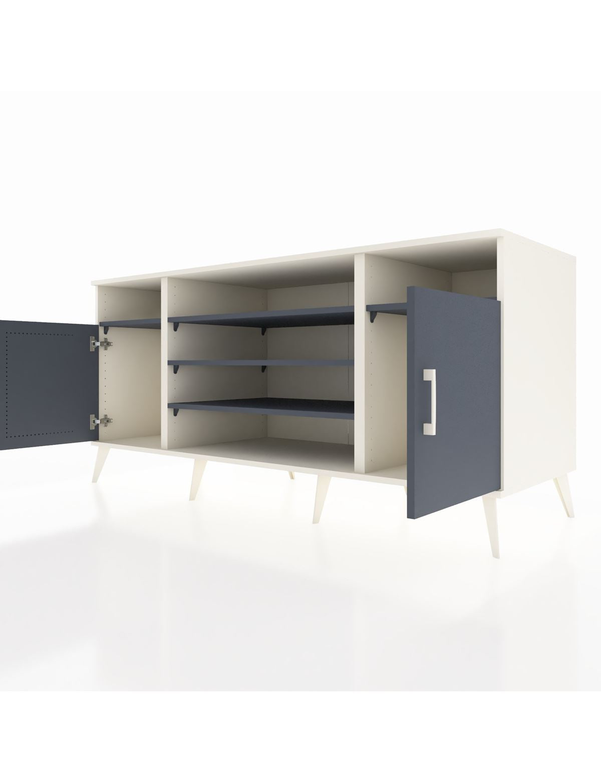 Kronos Konsol 5 Raflı 2 Kapaklı 176x59x83 - S610M040V08C