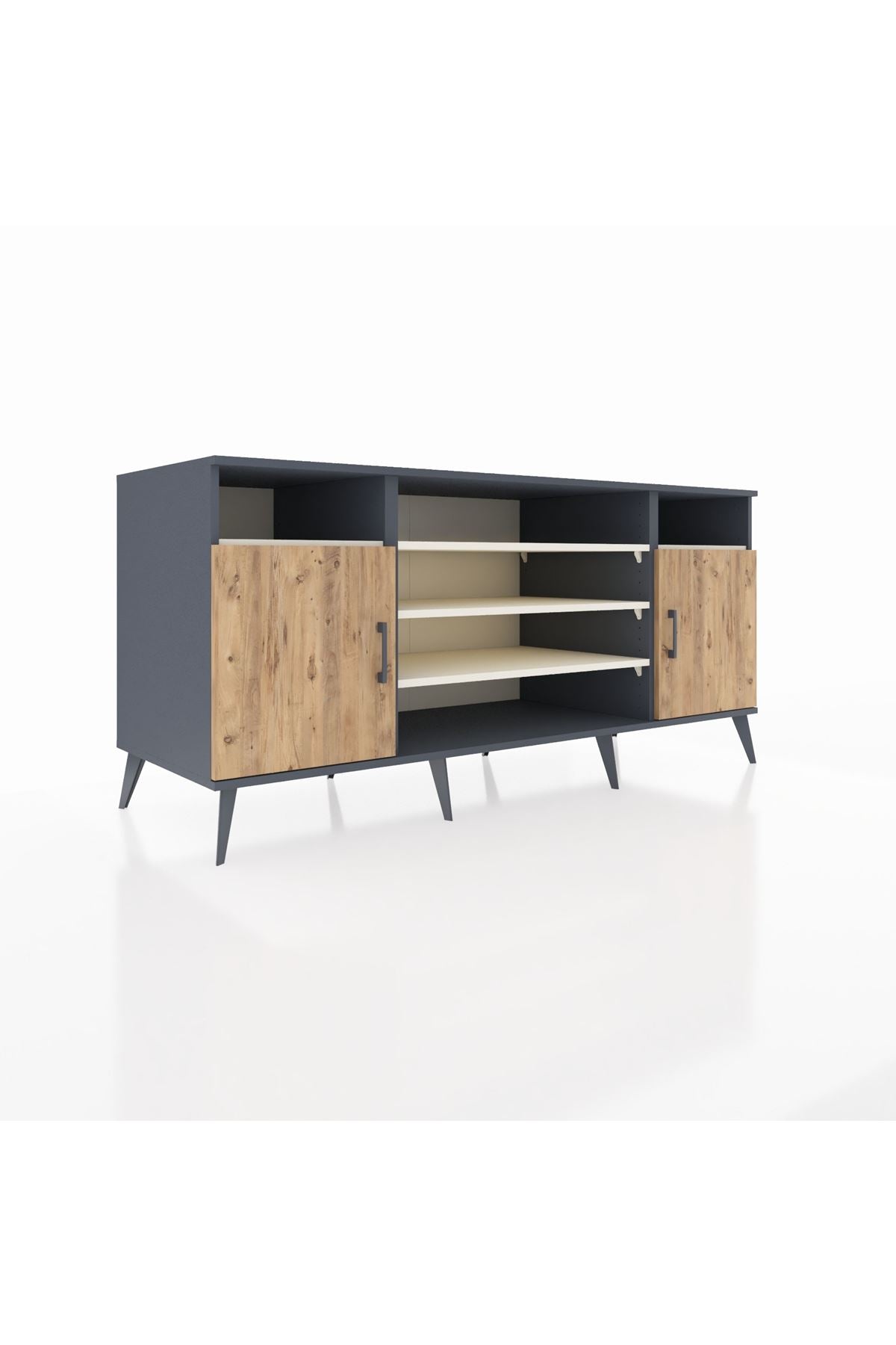 Kronos Konsol 5 Raflı 2 Kapaklı 176x59x83 - S610M040V10C