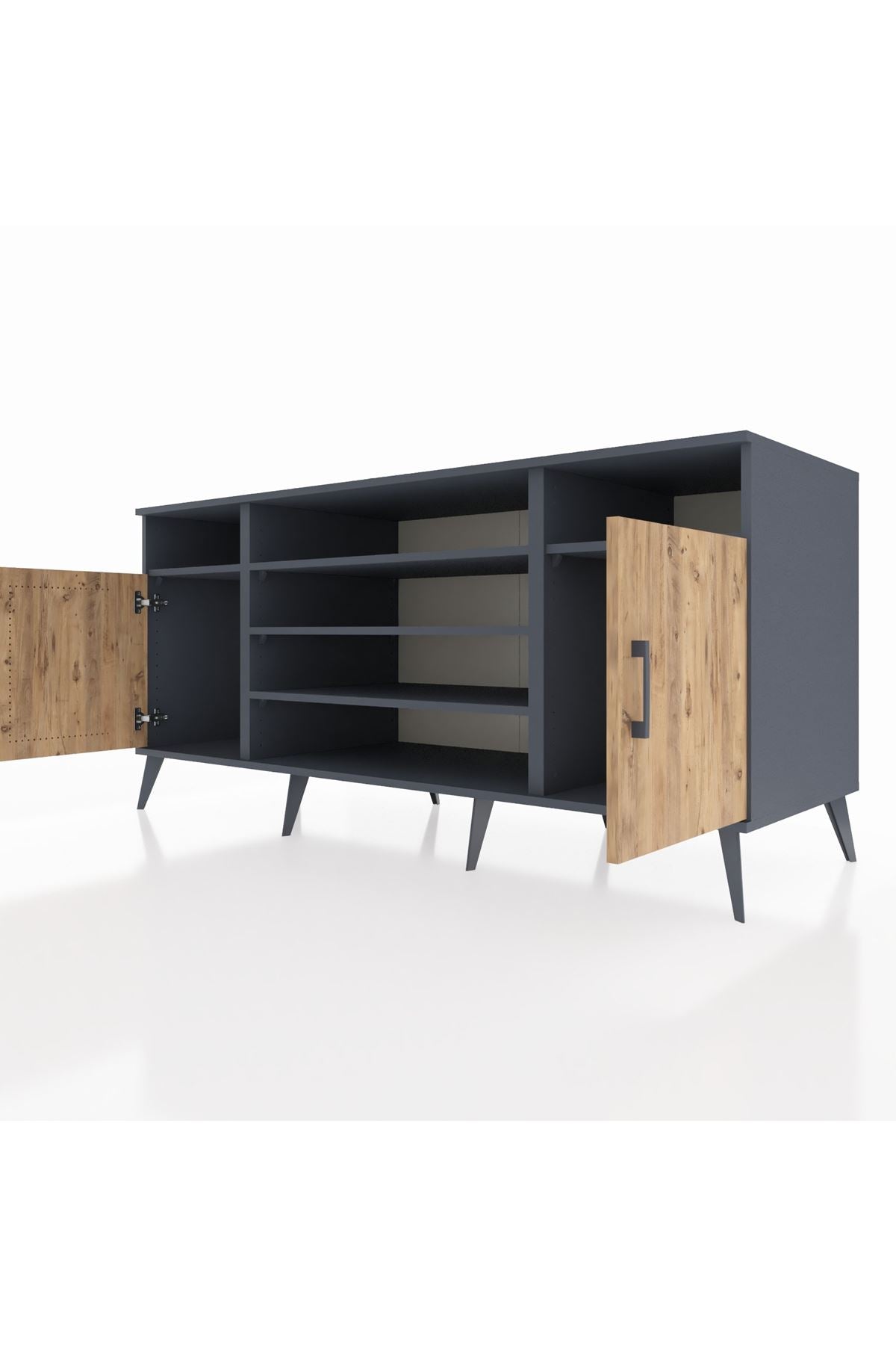Kronos Konsol 5 Raflı 2 Kapaklı 176x59x83 - S610M040V11C