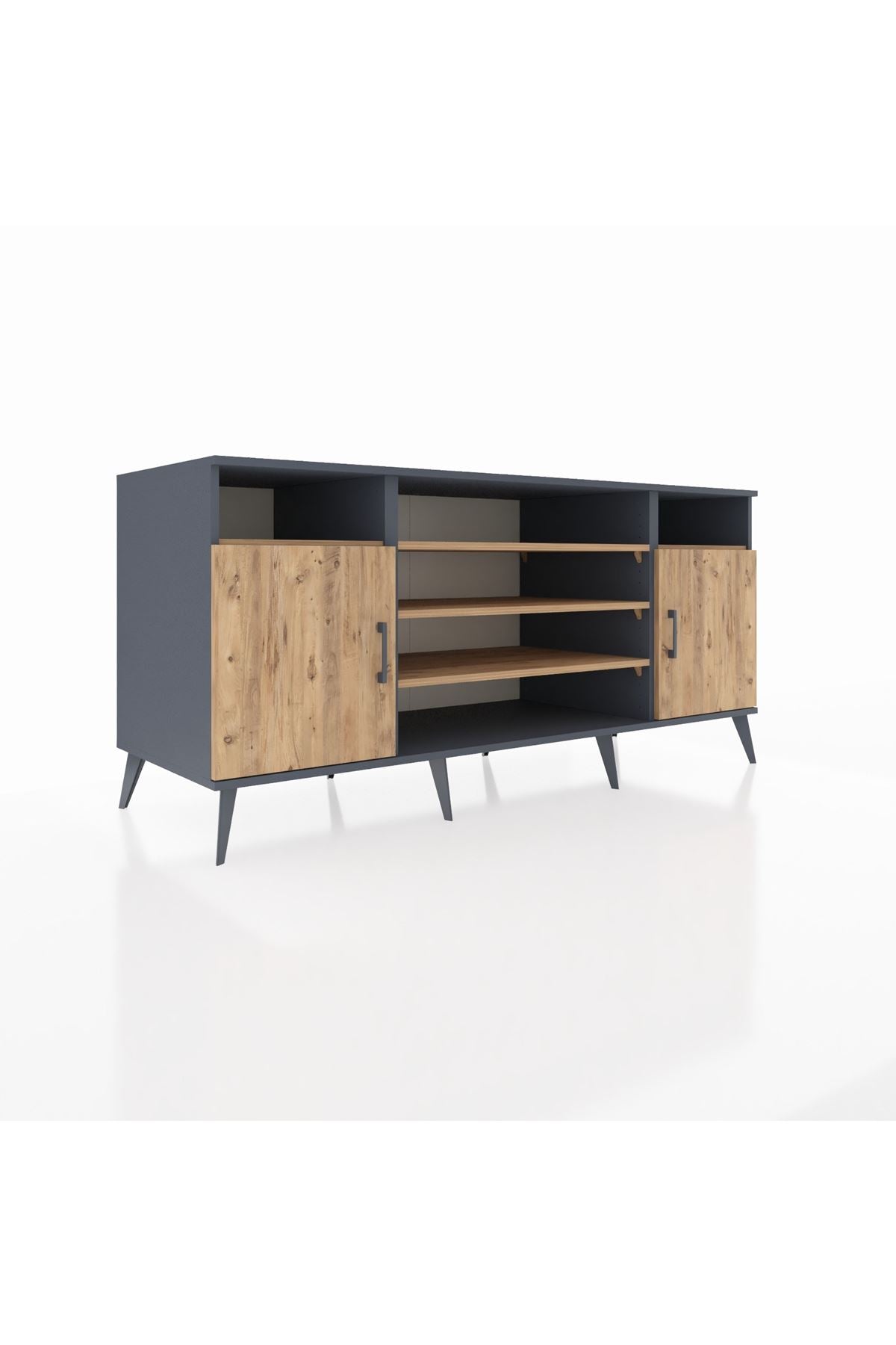 Kronos Konsol 5 Raflı 2 Kapaklı 176x59x83 - S610M040V12C