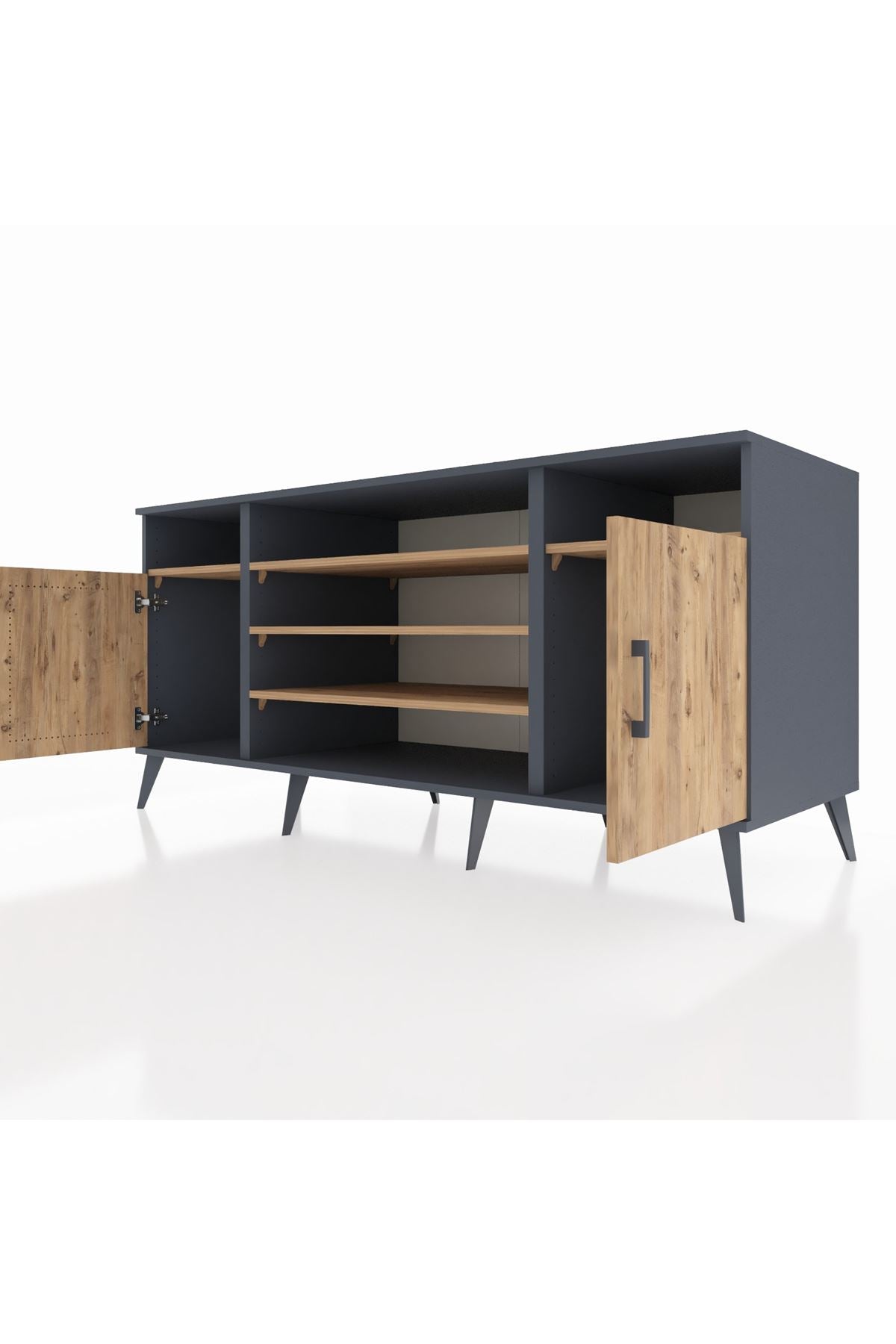 Kronos Konsol 5 Raflı 2 Kapaklı 176x59x83 - S610M040V12C