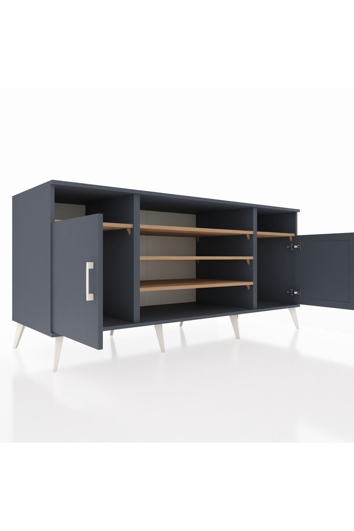 Kronos Konsol 5 Raflı 2 Kapaklı 176x59x83 - S610M040V18C