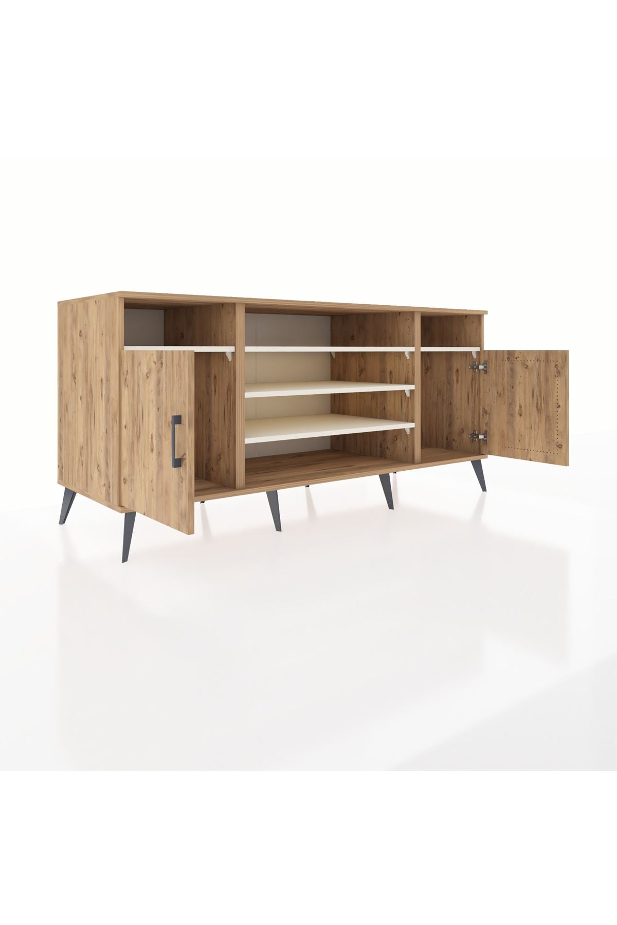 Kronos Konsol 5 Raflı 2 Kapaklı 176x59x83 - S610M040V19C