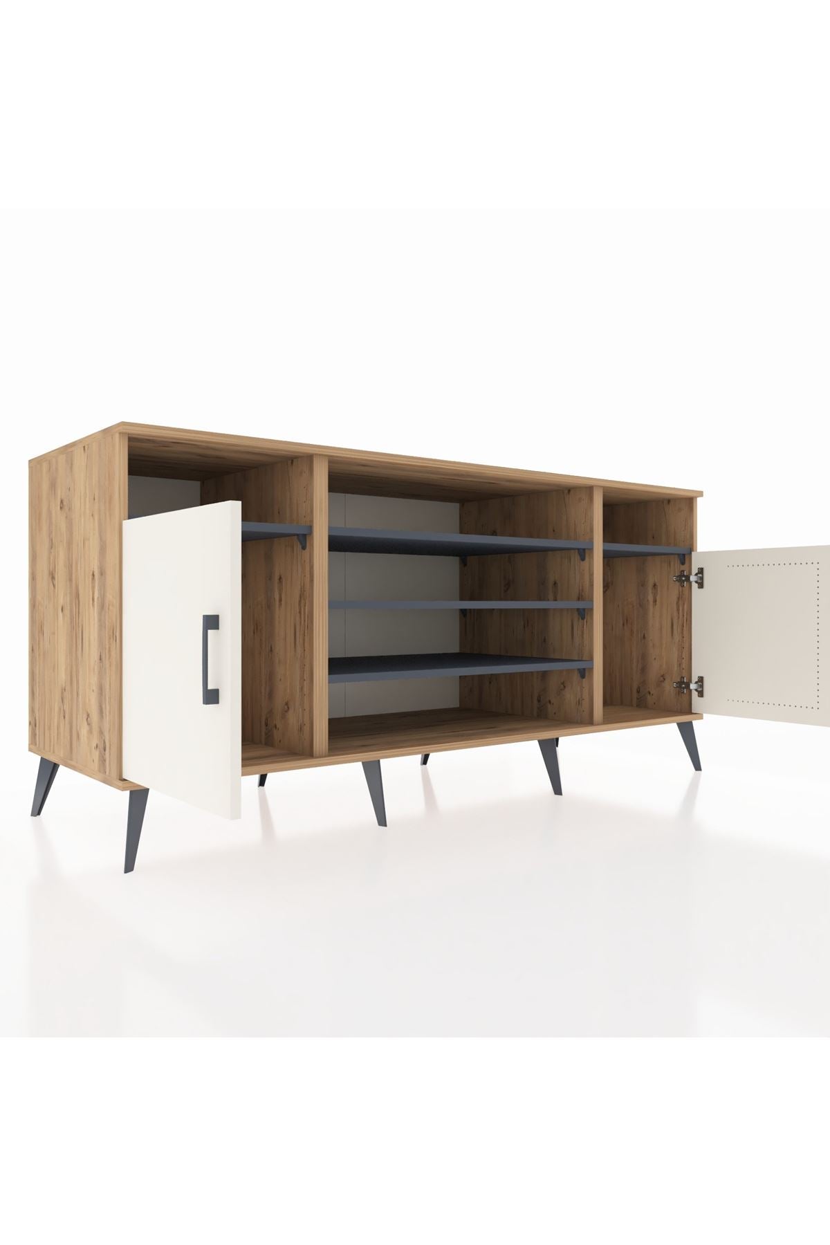 Kronos Konsol 5 Raflı 2 Kapaklı 176x59x83 - S610M040V23C