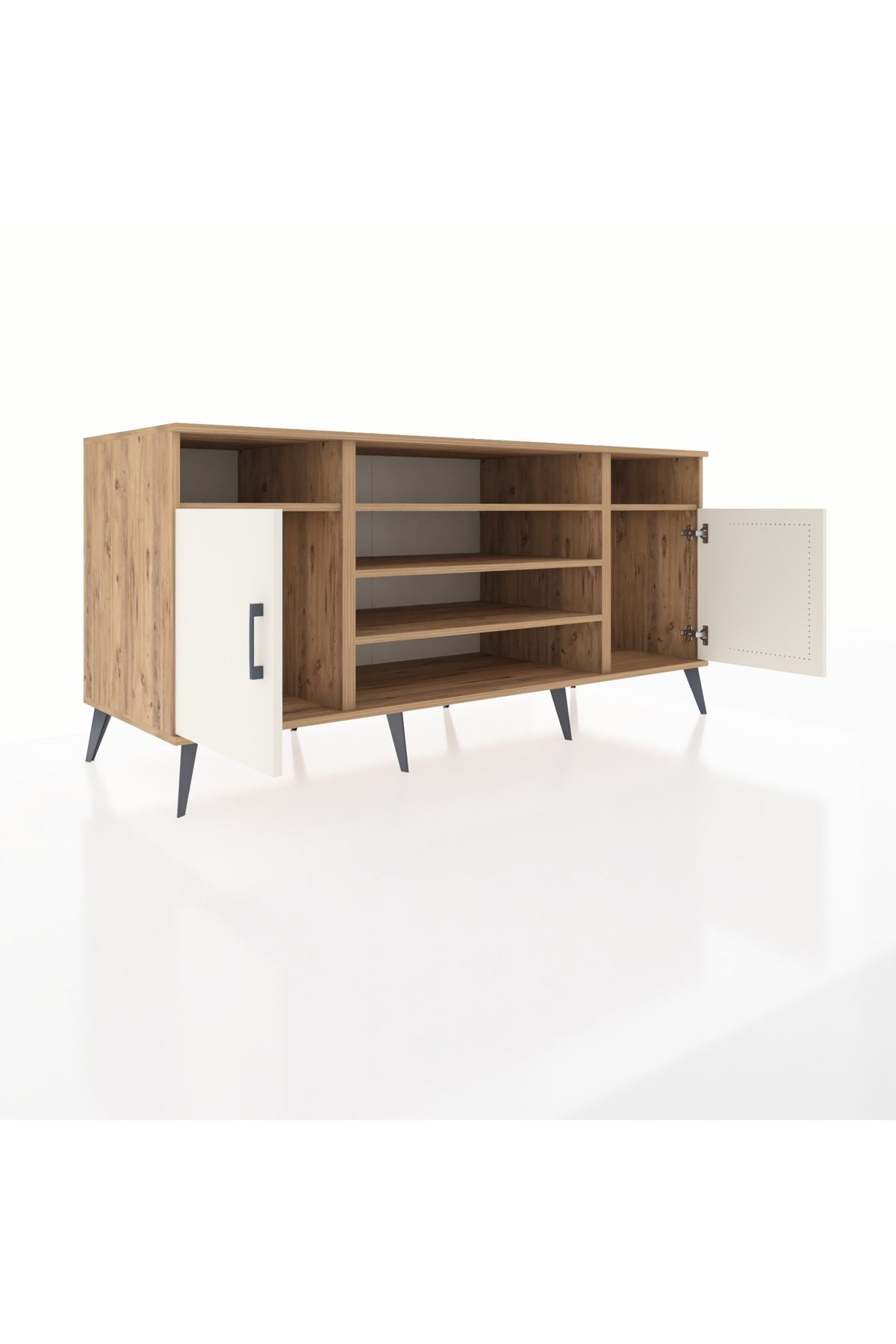 Kronos Konsol 5 Raflı 2 Kapaklı 176x59x83 - S610M040V24C