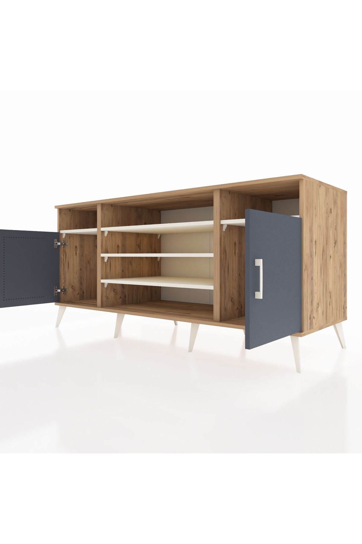 Kronos Konsol 5 Raflı 2 Kapaklı 176x59x83 - S610M040V25C
