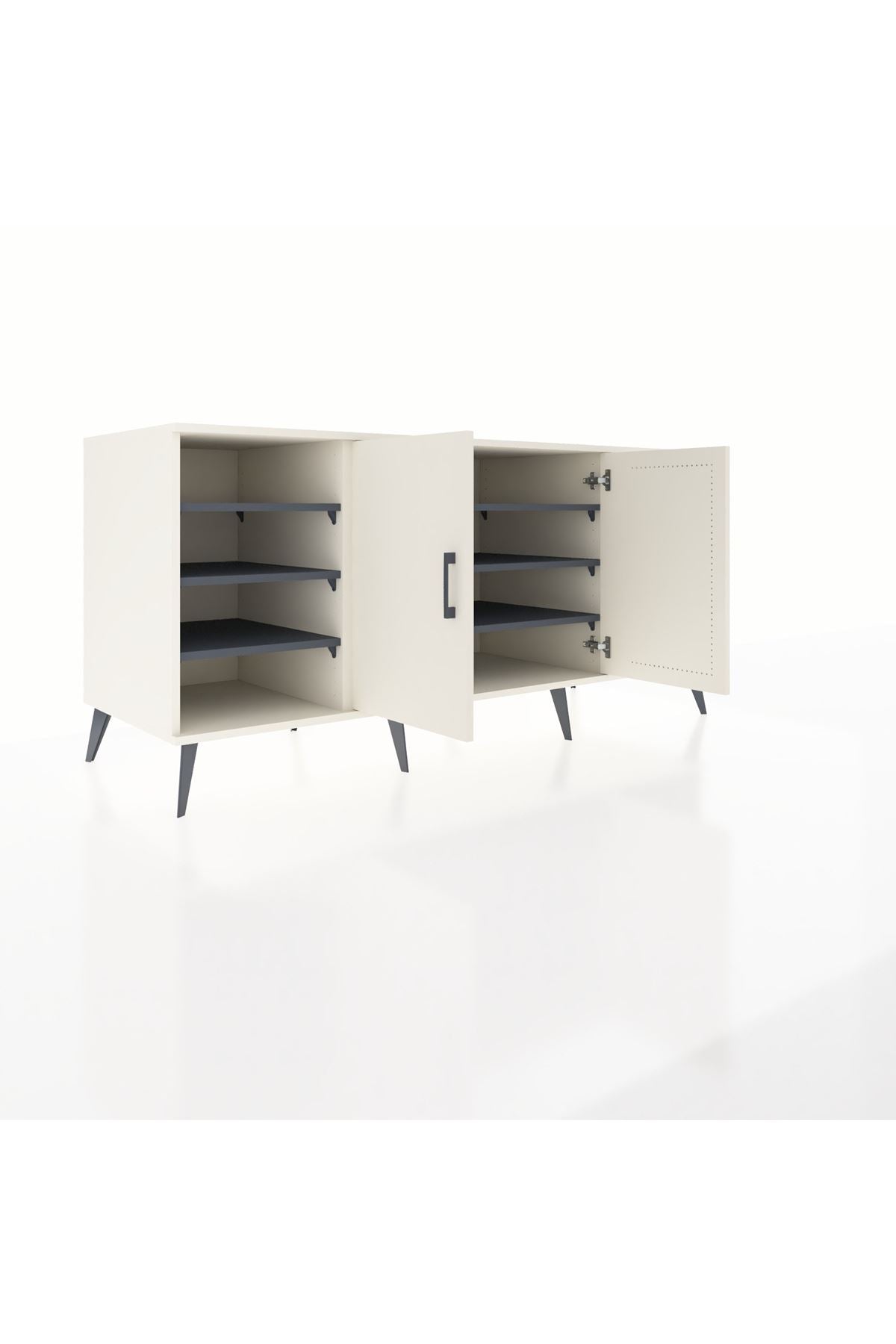 Kronos Konsol 9 Raflı 2 Kapaklı 176x59x83 - S610M041V05C