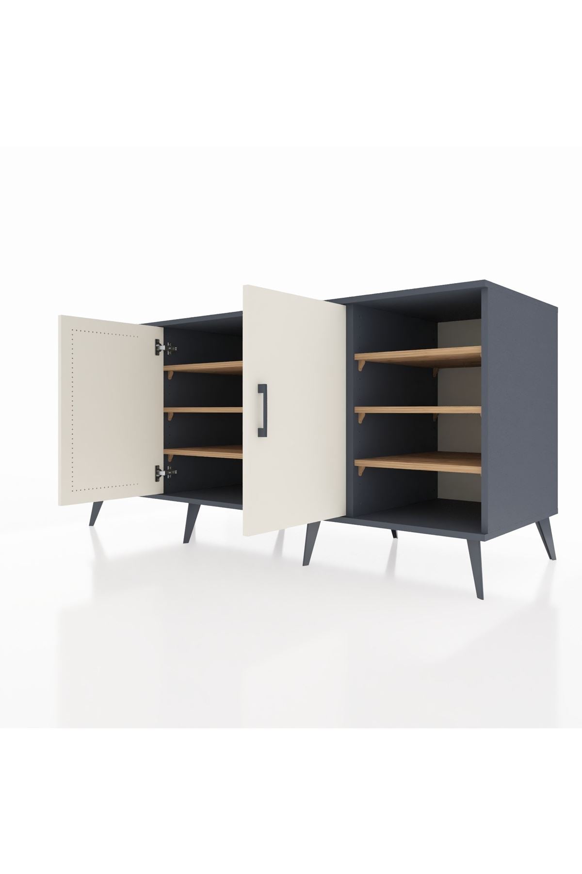 Kronos Konsol 9 Raflı 2 Kapaklı 176x59x83 - S610M041V15C