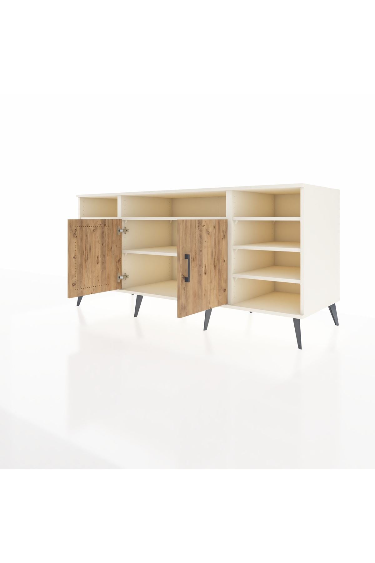 Kronos Konsol 8 Raflı 2 Kapaklı 176x59x83 - S610M042V01C