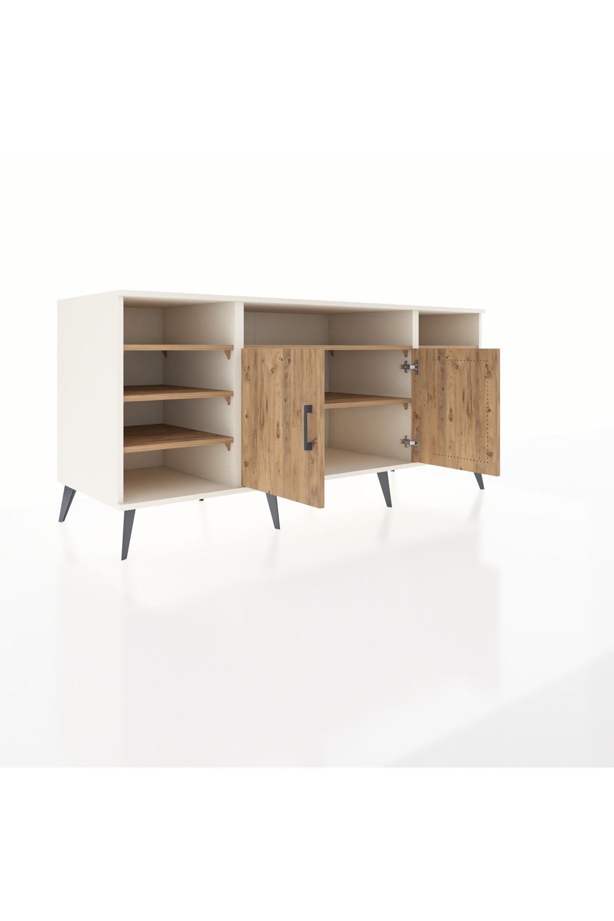 Kronos Konsol 8 Raflı 2 Kapaklı 176x59x83 - S610M042V03C