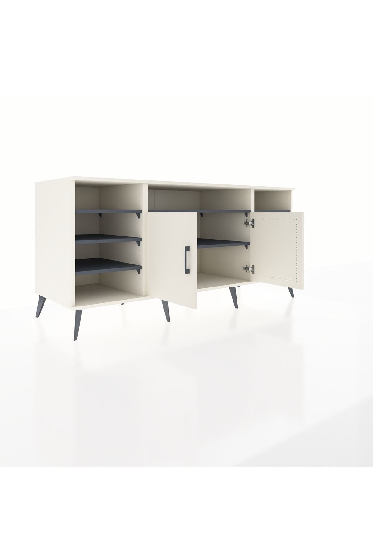 Kronos Konsol 8 Raflı 2 Kapaklı 176x59x83 - S610M042V05C
