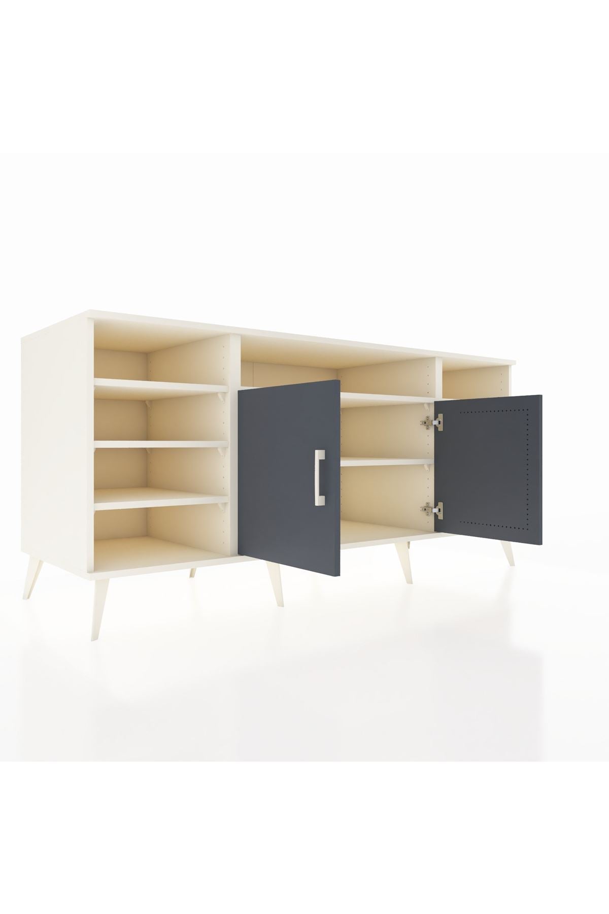 Kronos Konsol 8 Raflı 2 Kapaklı 176x59x83 - S610M042V07C