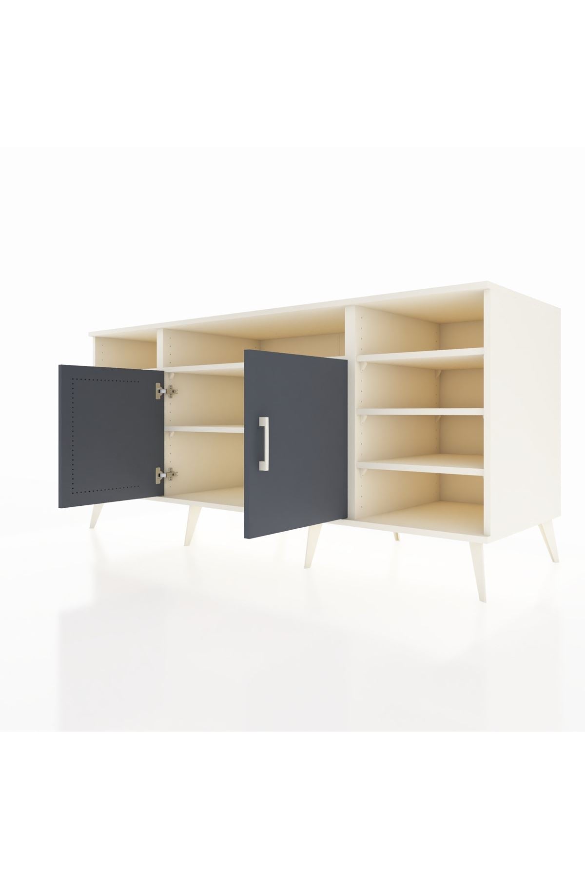 Kronos Konsol 8 Raflı 2 Kapaklı 176x59x83 - S610M042V07C