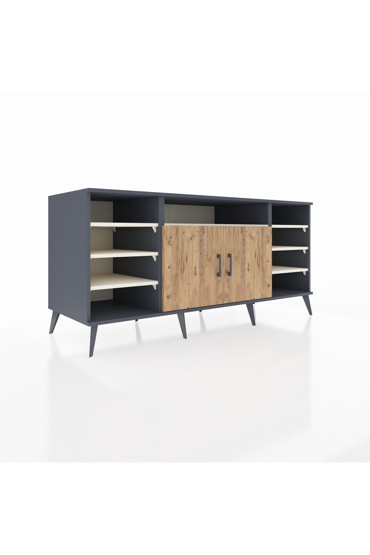 Kronos Konsol 8 Raflı 2 Kapaklı 176x59x83 - S610M042V10C
