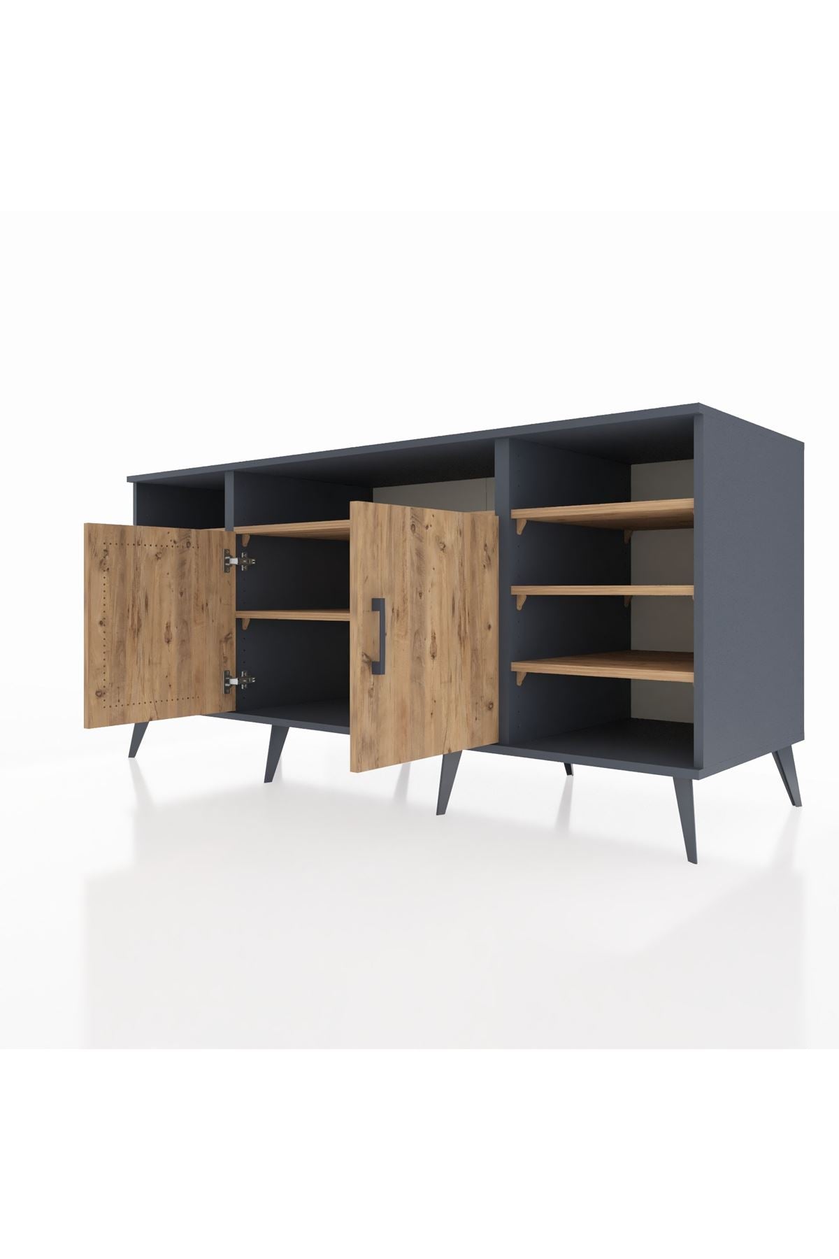 Kronos Konsol 8 Raflı 2 Kapaklı 176x59x83 - S610M042V12C