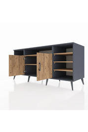 Kronos Konsol 8 Raflı 2 Kapaklı 176x59x83 - S610M042V12C