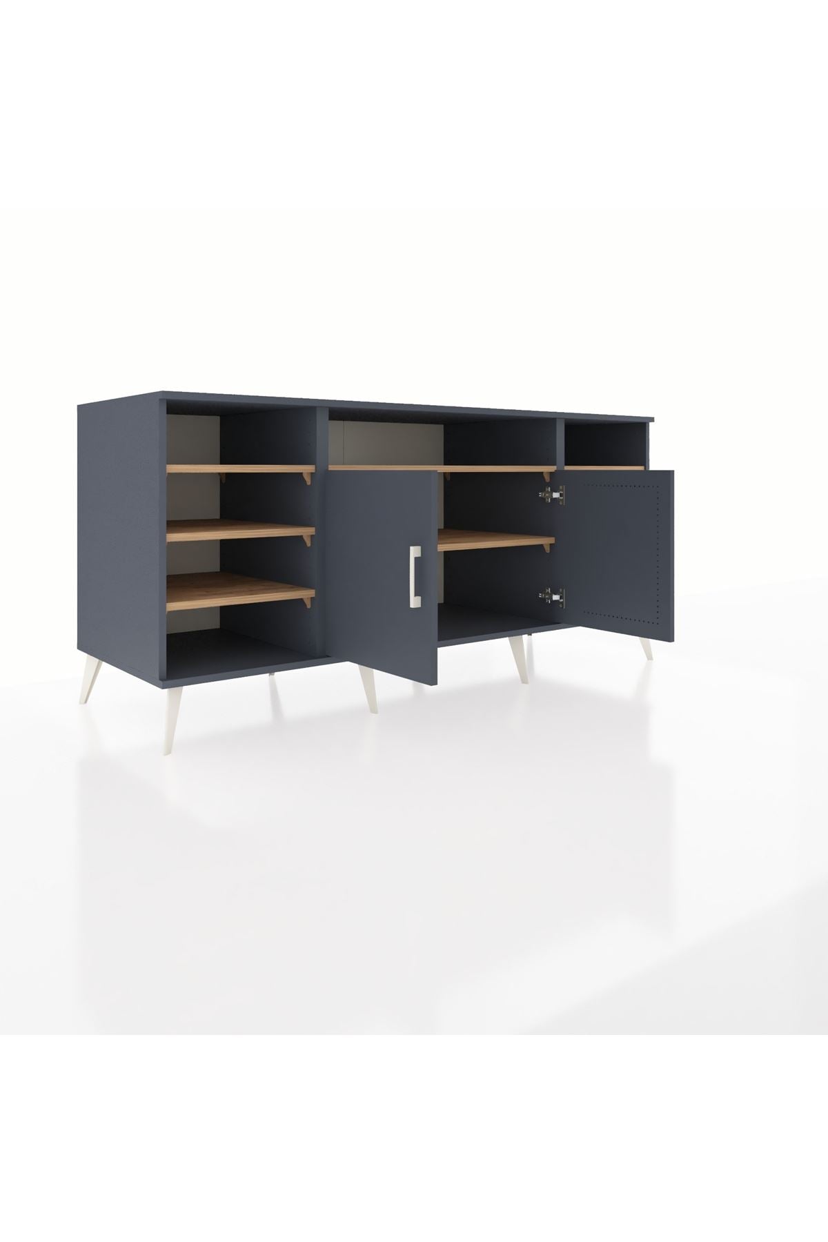 Kronos Konsol 8 Raflı 2 Kapaklı 176x59x83 - S610M042V18C