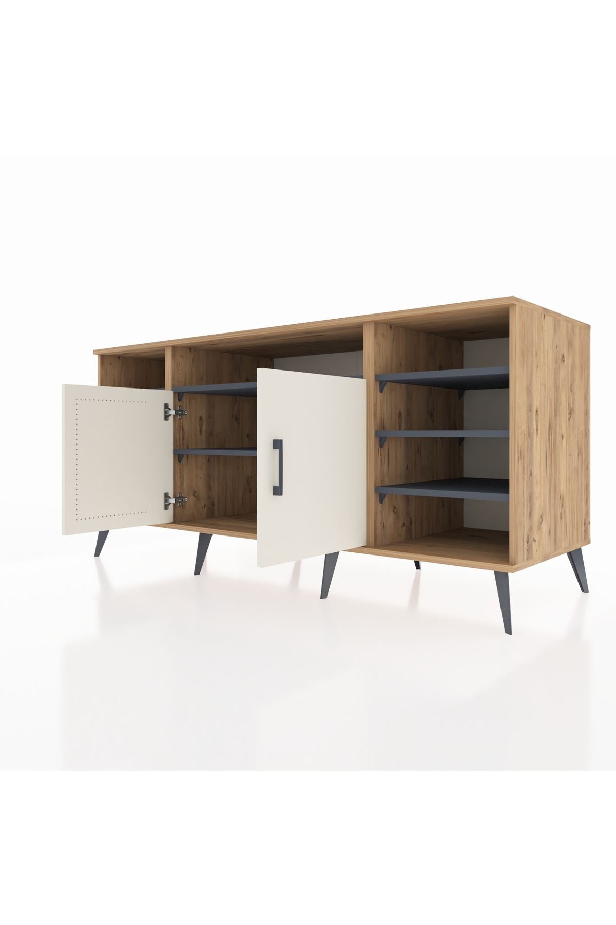 Kronos Konsol 8 Raflı 2 Kapaklı 176x59x83 - S610M042V23C