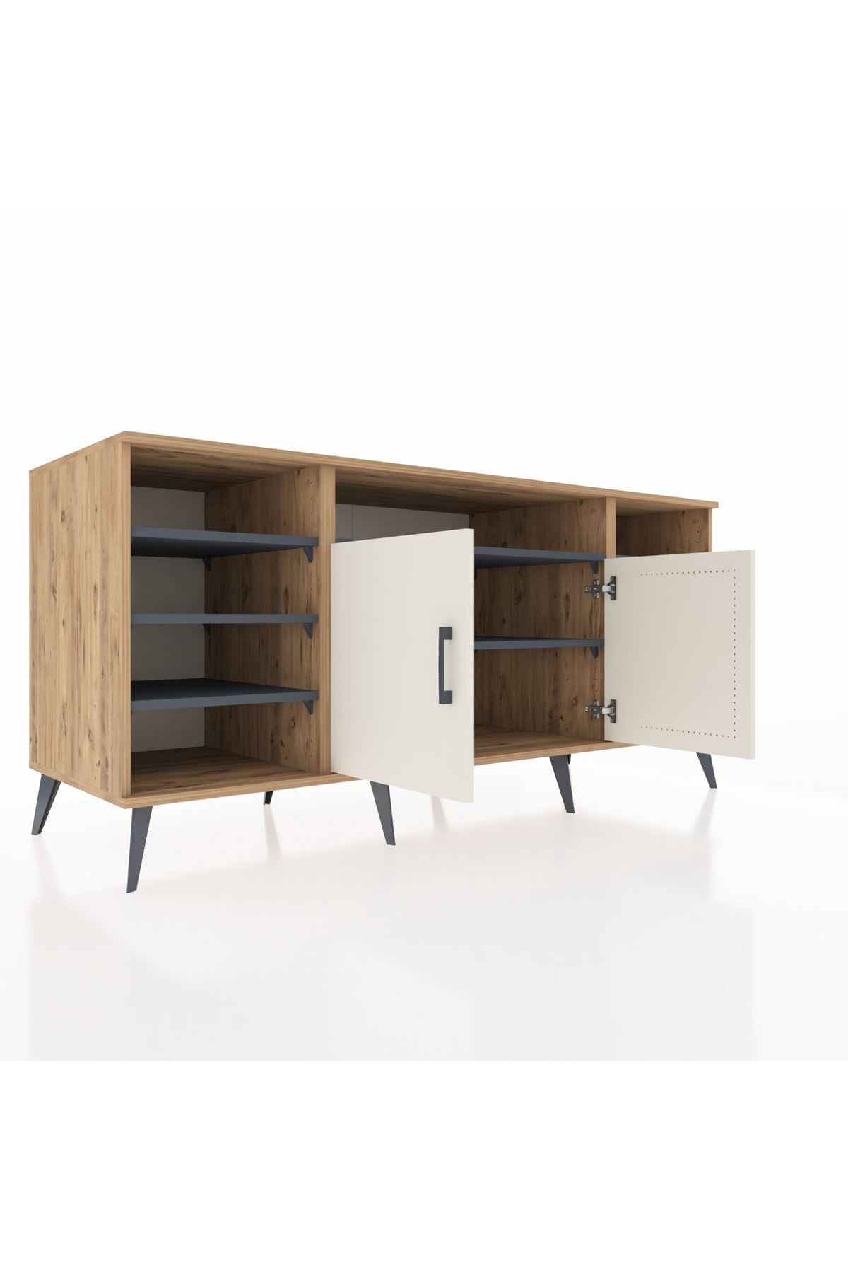 Kronos Konsol 8 Raflı 2 Kapaklı 176x59x83 - S610M042V23C
