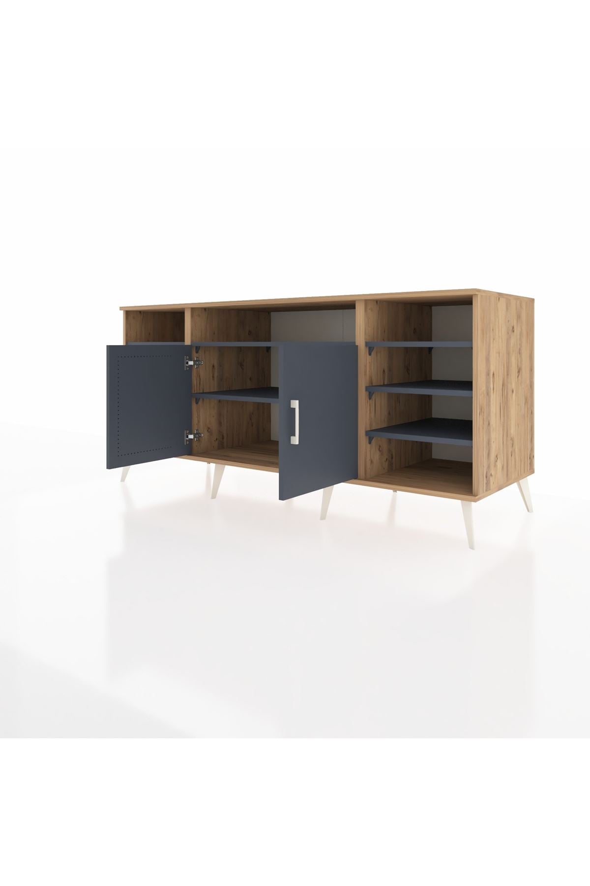 Kronos Konsol 8 Raflı 2 Kapaklı 176x59x83 - S610M042V26C