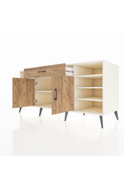 Kronos Konsol 7 Raflı Tek Çekmeceli 2 Kapaklı 176x59x83 - S610M043V03C