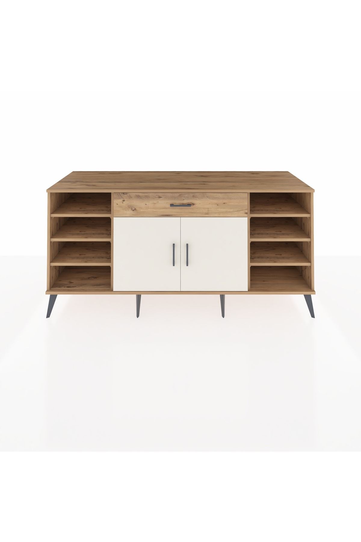 Kronos Konsol 7 Raflı Tek Çekmeceli 2 Kapaklı 176x59x83 - S610M043V24C