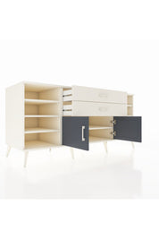 Kronos Konsol 7 Raflı 2 Çekmeceli 2 Kapaklı 176x59x83 - S610M044V07C