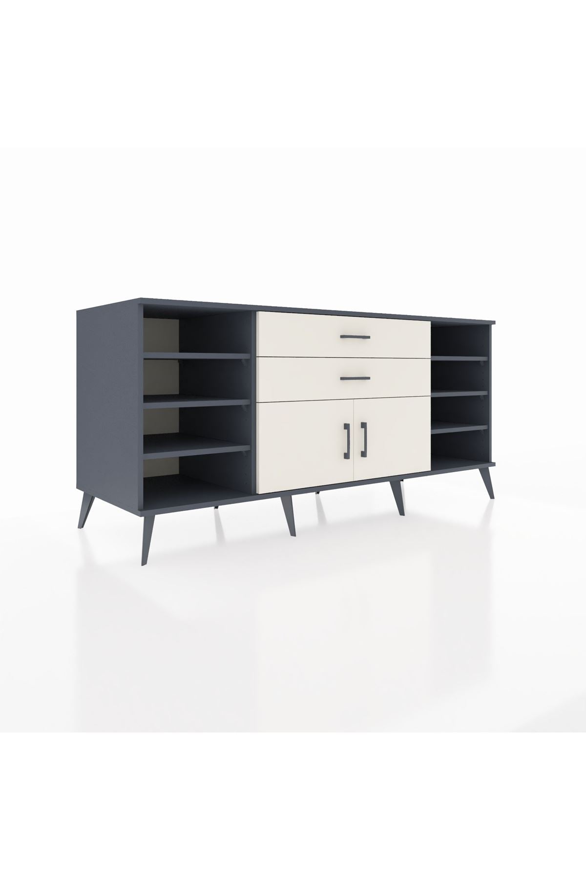 Kronos Konsol 7 Raflı 2 Çekmeceli 2 Kapaklı 176x59x83 - S610M044V13C
