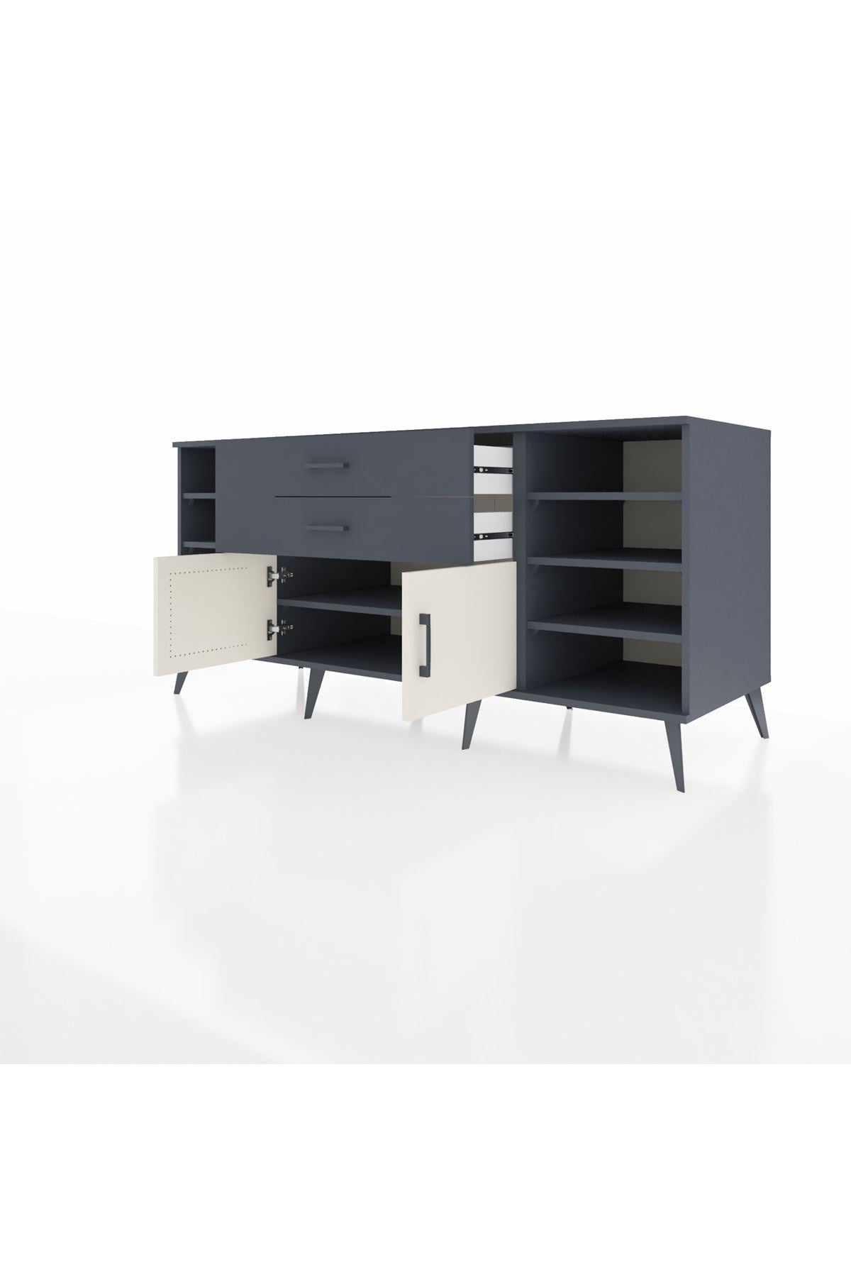 Kronos Konsol 7 Raflı 2 Çekmeceli 2 Kapaklı 176x59x83 - S610M044V14C