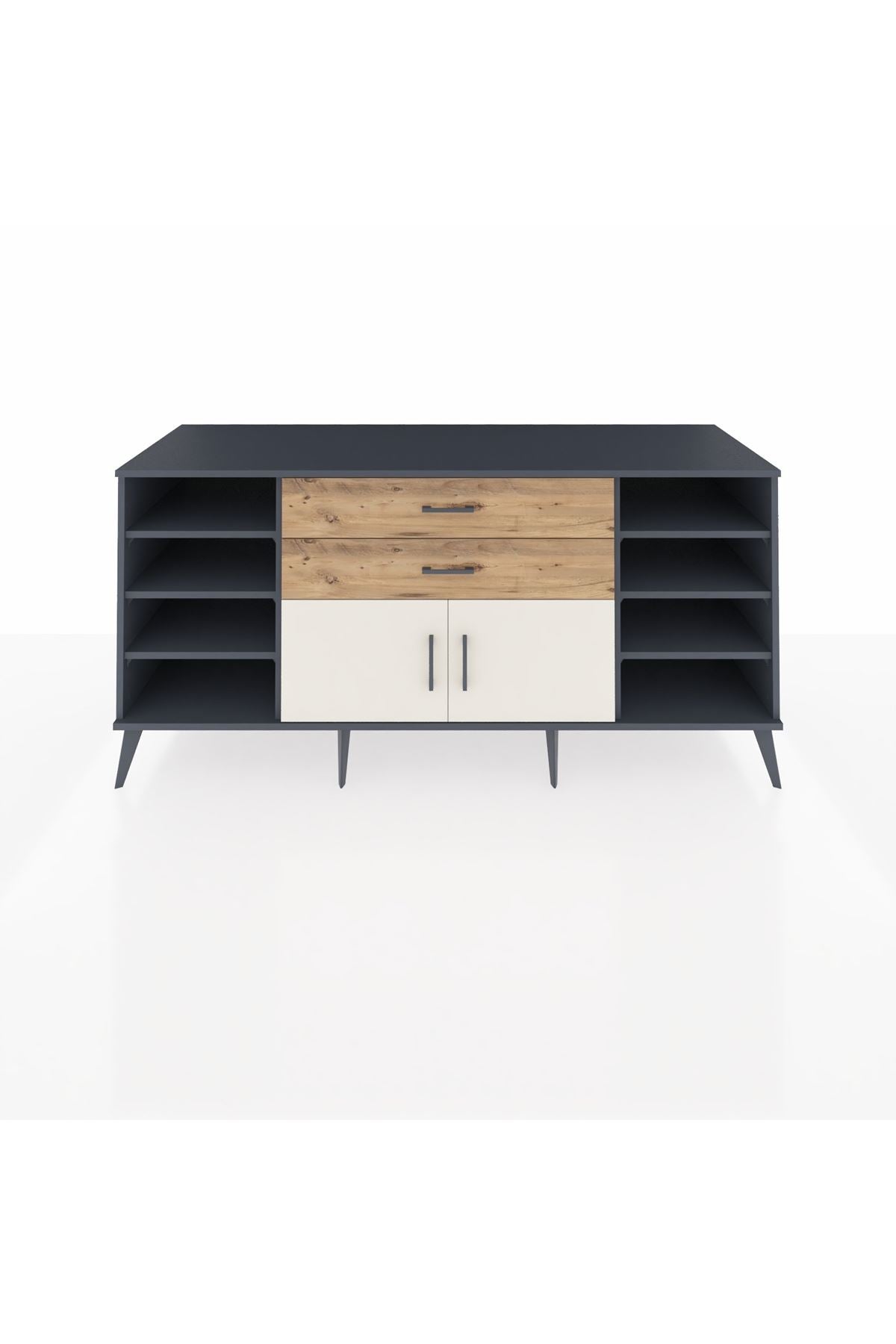 Kronos Konsol 7 Raflı 2 Çekmeceli 2 Kapaklı 176x59x83 - S610M044V15C