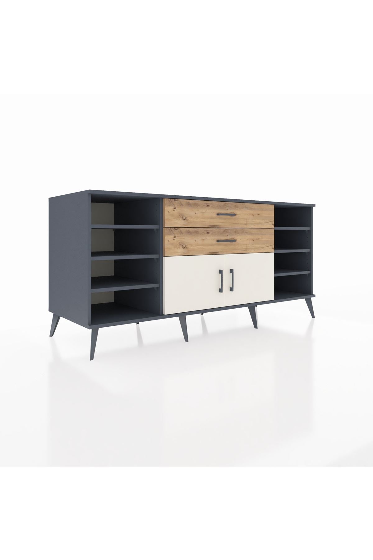 Kronos Konsol 7 Raflı 2 Çekmeceli 2 Kapaklı 176x59x83 - S610M044V15C