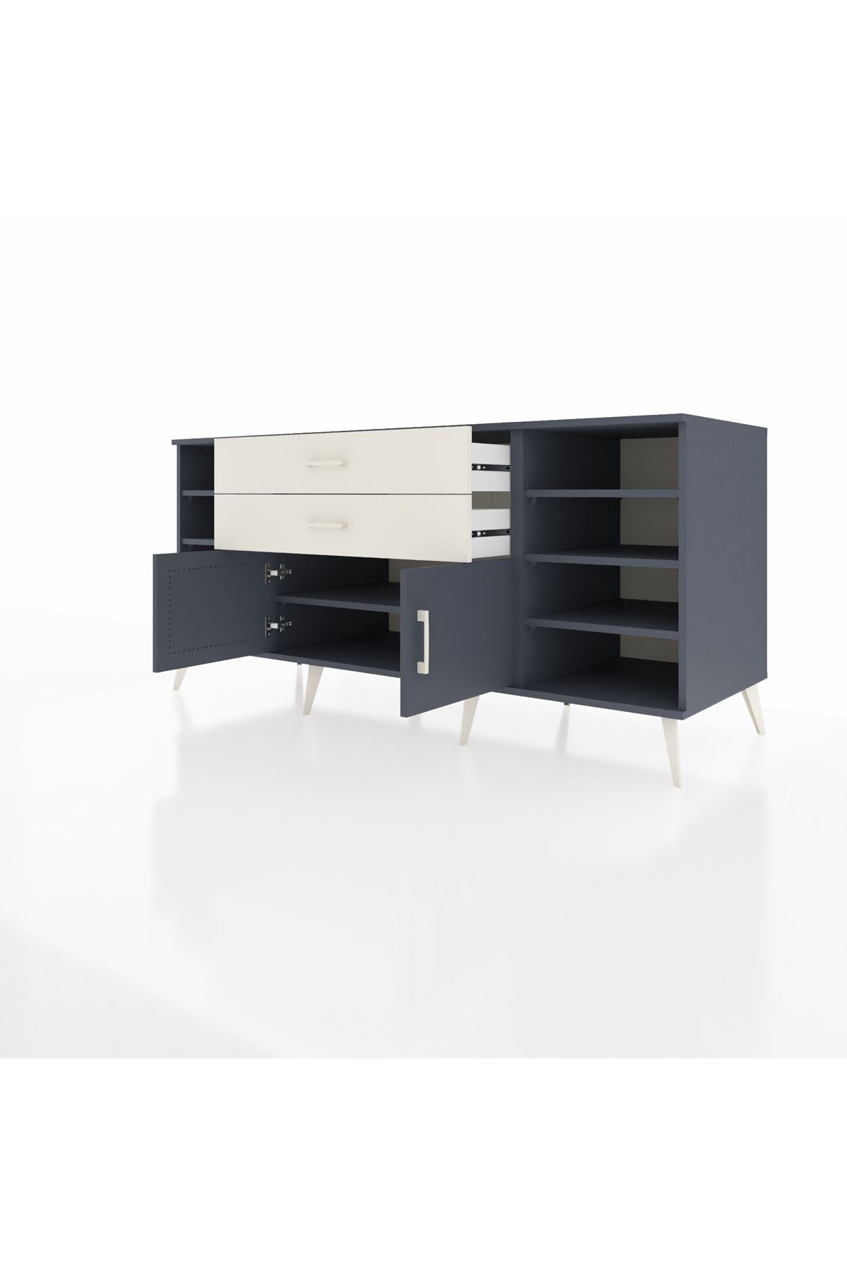 Kronos Konsol 7 Raflı 2 Çekmeceli 2 Kapaklı 176x59x83 - S610M044V16C