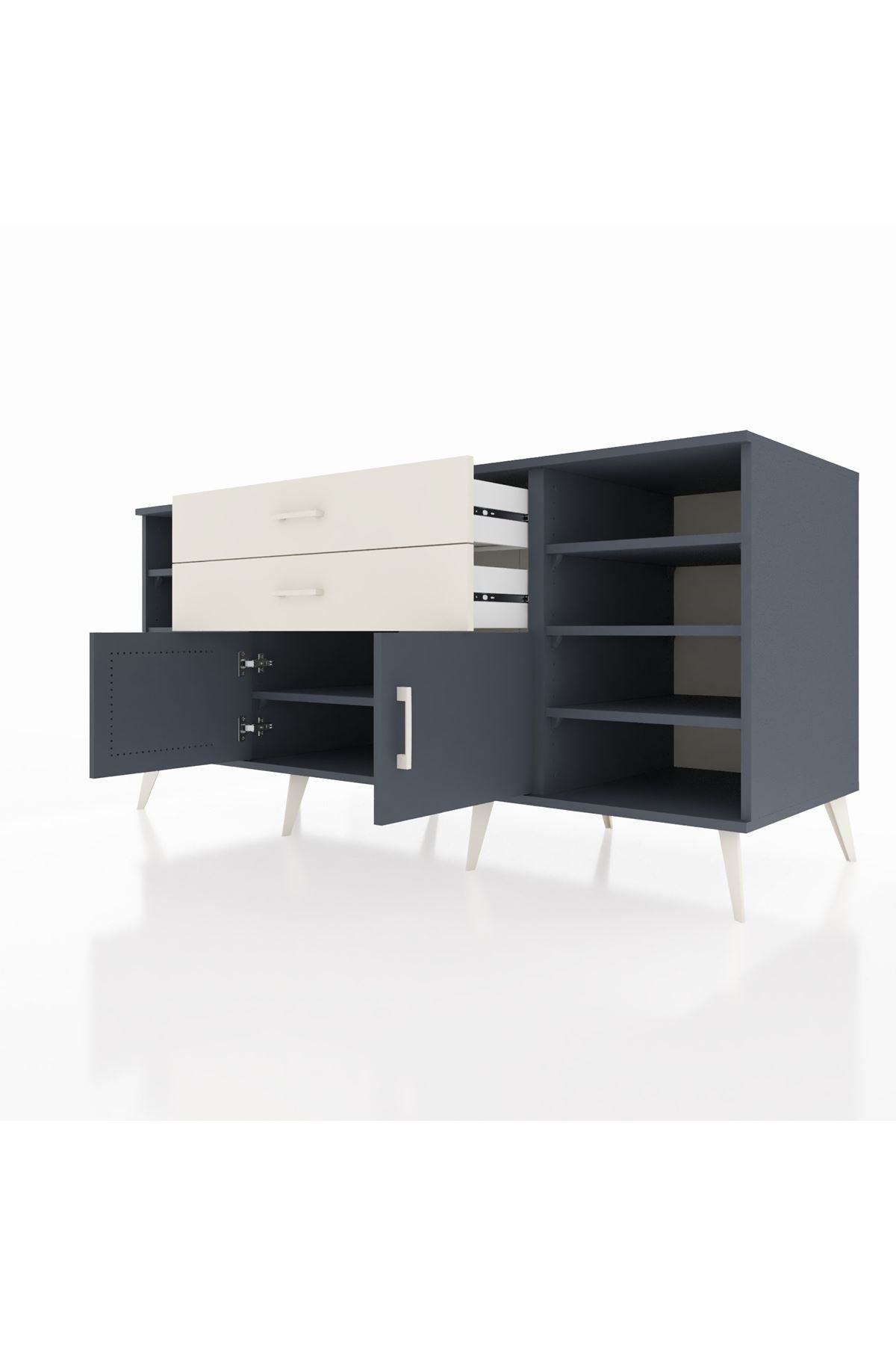 Kronos Konsol 7 Raflı 2 Çekmeceli 2 Kapaklı 176x59x83 - S610M044V16C
