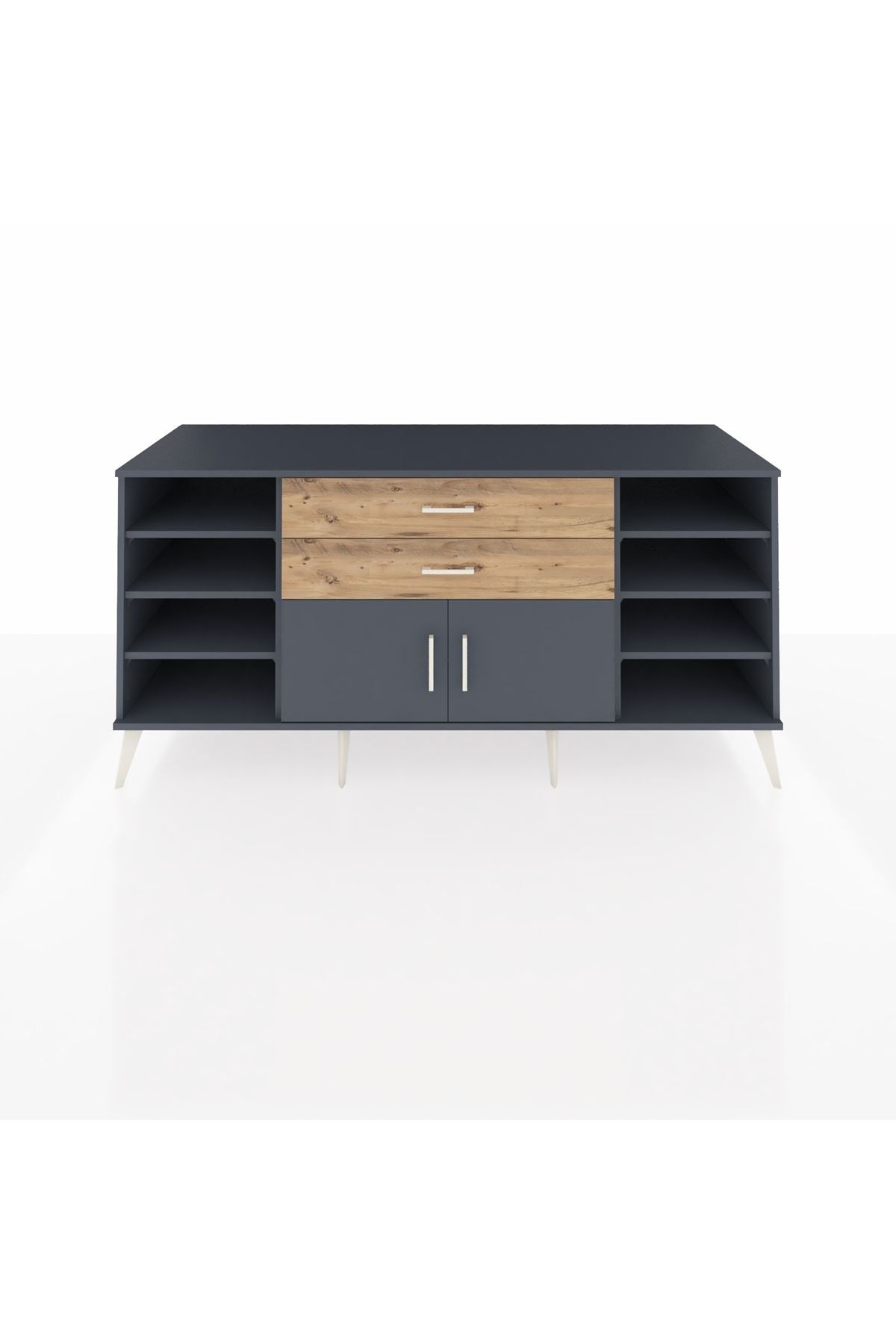 Kronos Konsol 7 Raflı 2 Çekmeceli 2 Kapaklı 176x59x83 - S610M044V18C