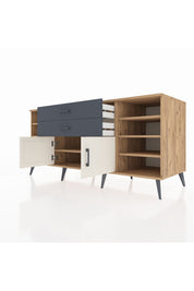 Kronos Konsol 7 Raflı 2 Çekmeceli 2 Kapaklı 176x59x83 - S610M044V23C