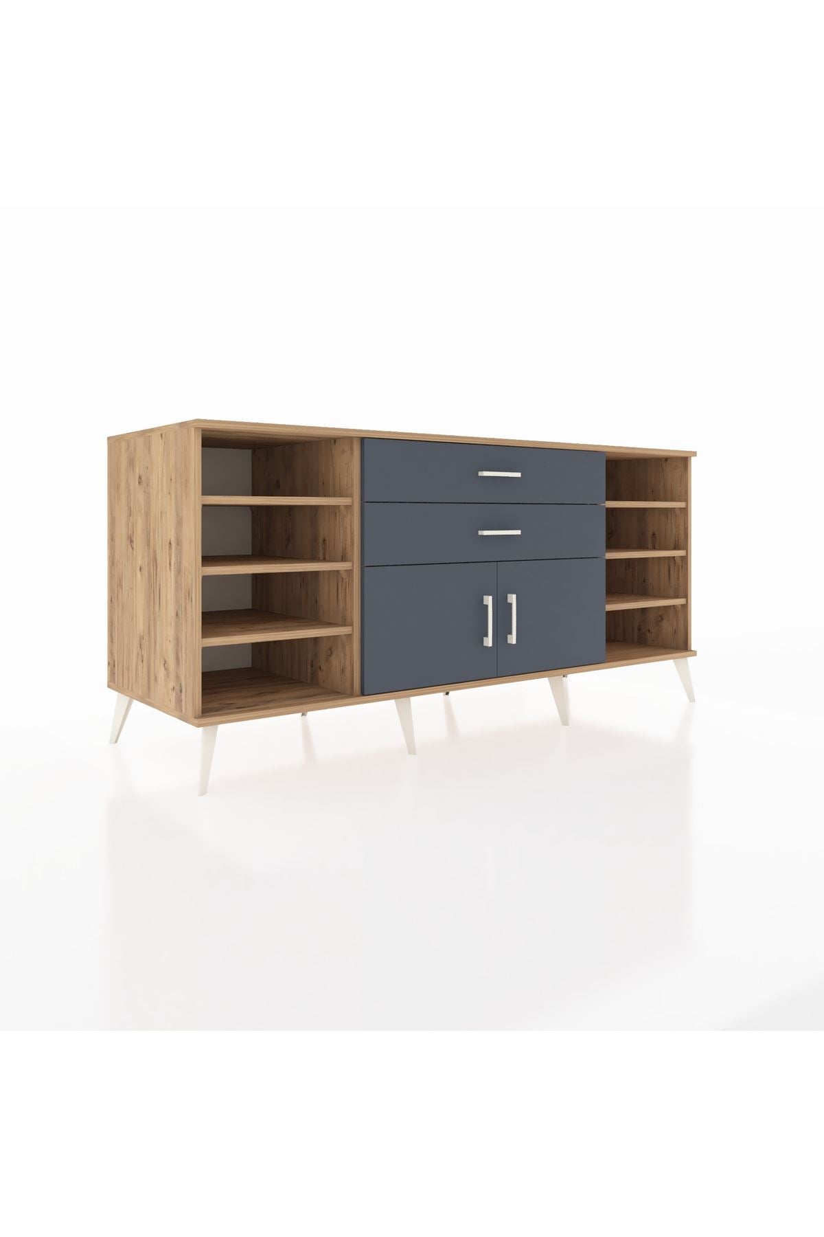 Kronos Konsol 7 Raflı 2 Çekmeceli 2 Kapaklı 176x59x83 - S610M044V26C