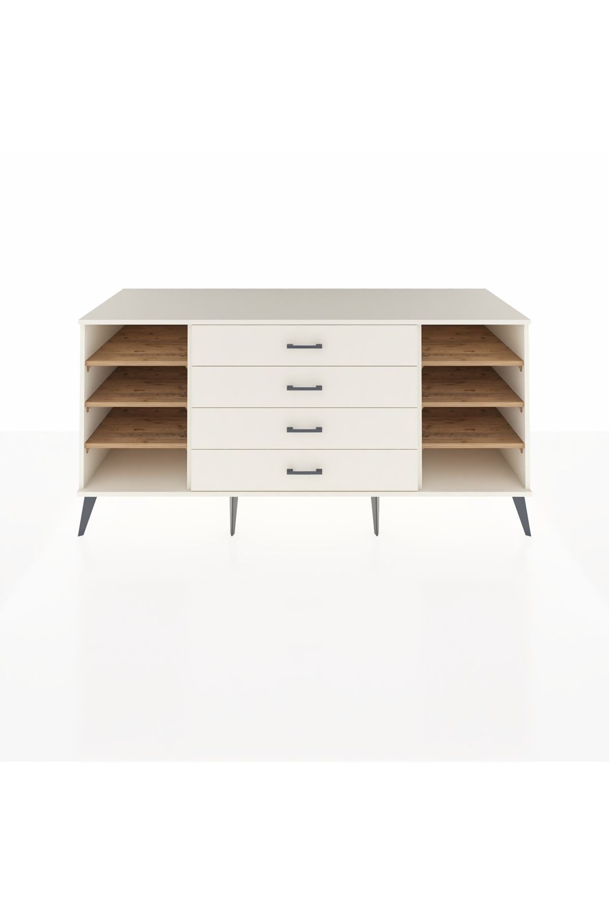Kronos Konsol 6 Raflı 4 Çekmeceli 176x59x83 - S610M045V01C