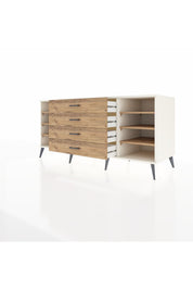 Kronos Konsol 6 Raflı 4 Çekmeceli 176x59x83 - S610M045V03C