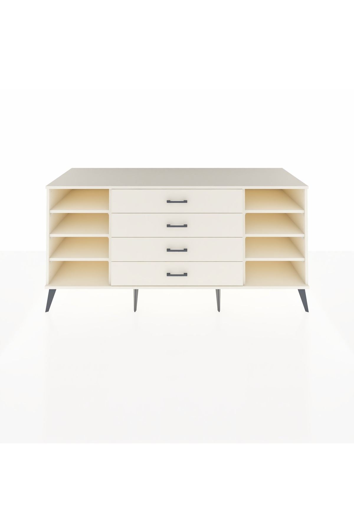 Kronos Konsol 6 Raflı 4 Çekmeceli 176x59x83 - S610M045V04C