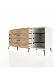 Kronos Konsol 6 Raflı 4 Çekmeceli 176x59x83 - S610M045V09C