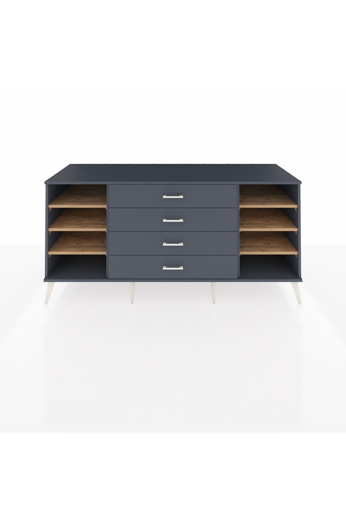 Kronos Konsol 6 Raflı 4 Çekmeceli 176x59x83 - S610M045V11C