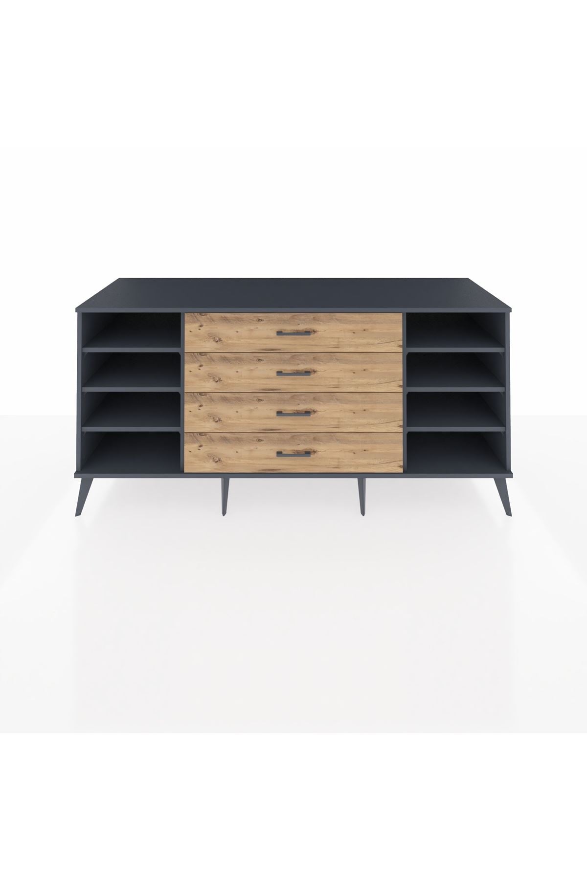 Kronos Konsol 6 Raflı 4 Çekmeceli 176x59x83 - S610M045V18C