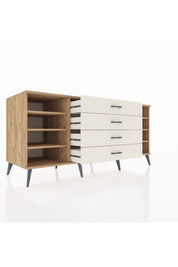 Kronos Konsol 6 Raflı 4 Çekmeceli 176x59x83 - S610M045V19C