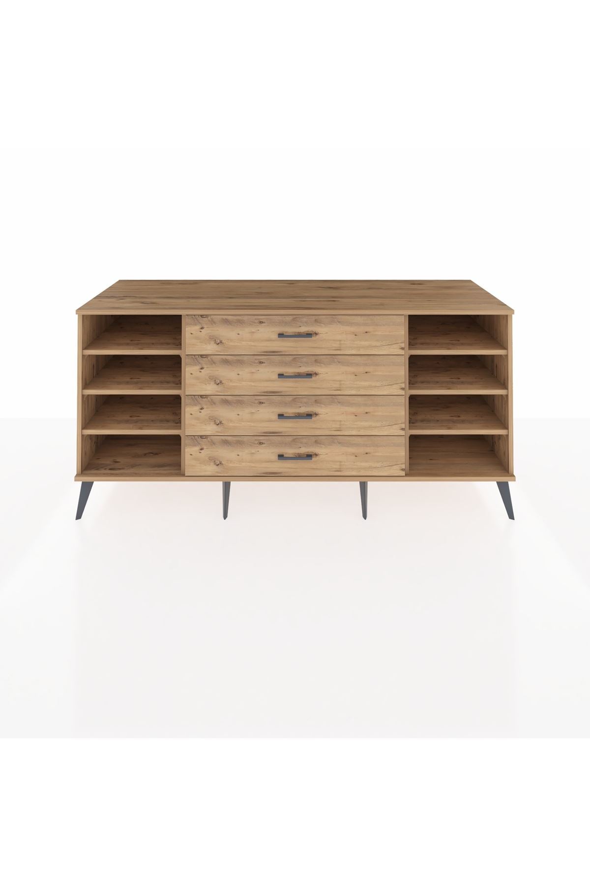 Kronos Konsol 6 Raflı 4 Çekmeceli 176x59x83 - S610M045V21C