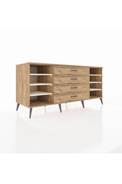 Kronos Konsol 6 Raflı 4 Çekmeceli 176x59x83 - S610M045V24C