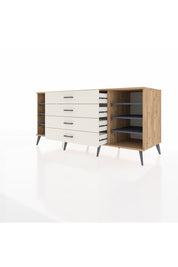 Kronos Konsol 6 Raflı 4 Çekmeceli 176x59x83 - S610M045V25C